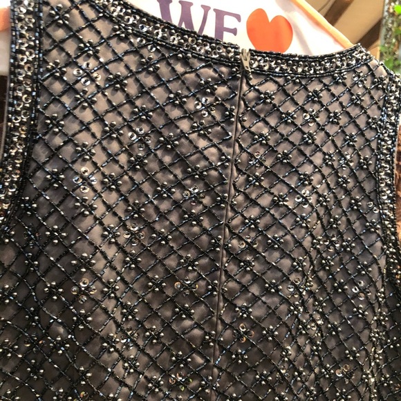 Victoria Royal Gorgeous Heavy Silver Beaded Top 🤩 R2 - Picture 9 of 11